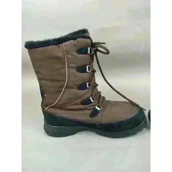 KAMIK Brooklyn Boots Women's US 7 Brown Lace Up Waterproof Fleece Lined Snow - Picture 5 of 12